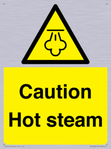 Caution Hot steam